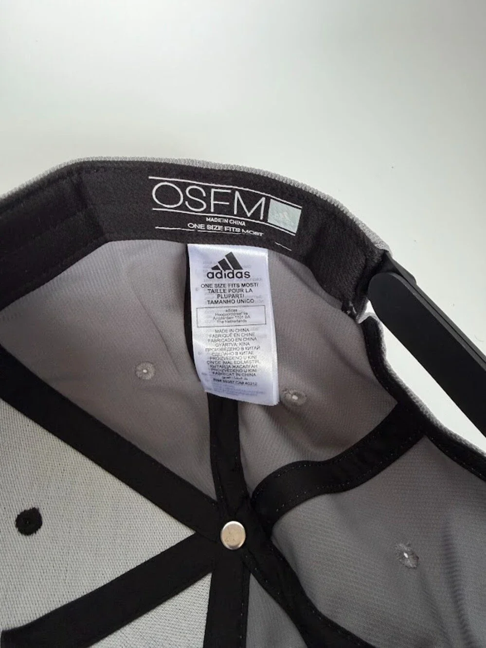 adidas Golf Men's Jeep Snapback Hat Black Grey Performance Mesh Cap OSFM